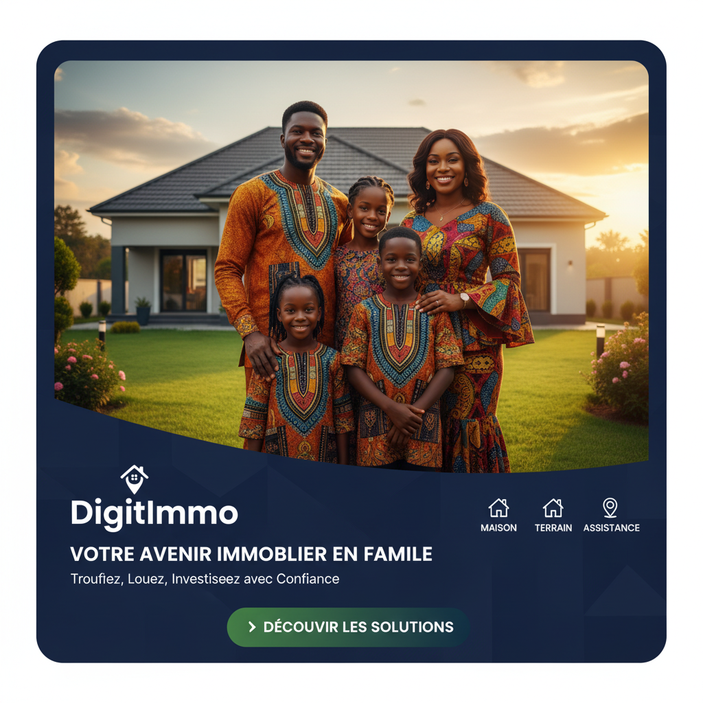 Affiche DigitImmo - Votre Avenir Immobilier en Famille